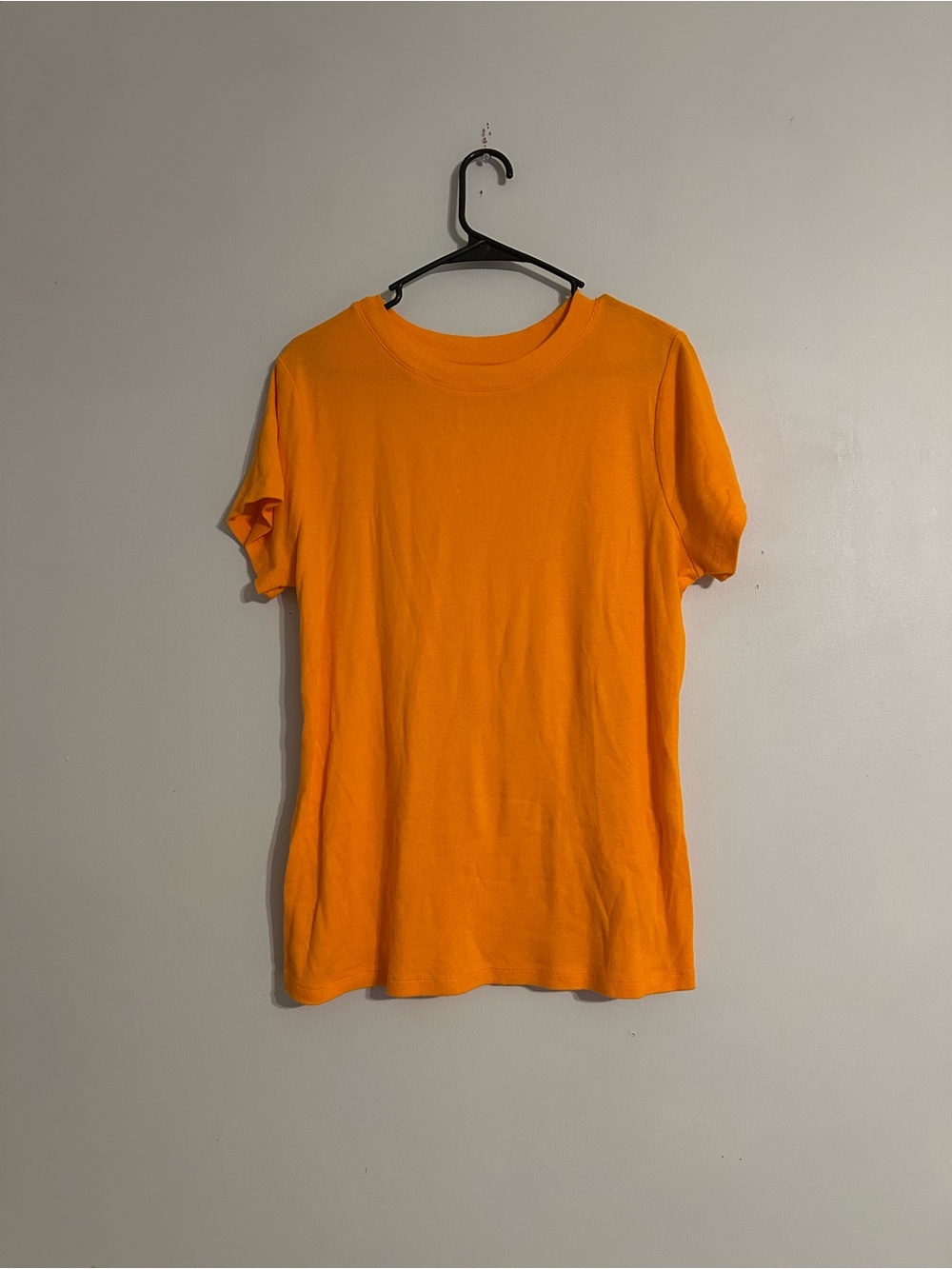 a new day Women’s Neon Orange Short Sleeve T Shirt Size XXL